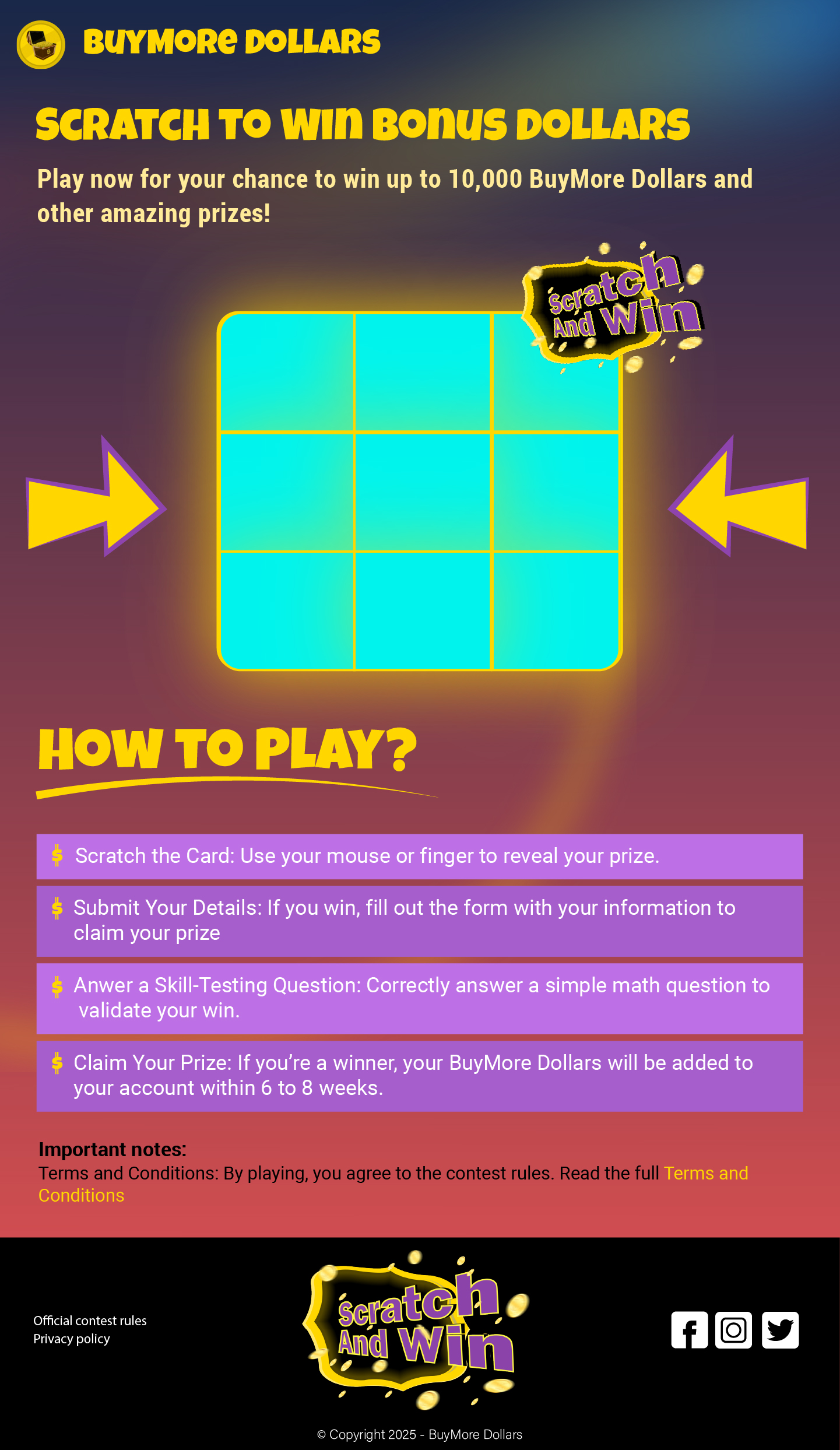 Scratch Card Interface